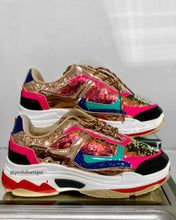 Load image into Gallery viewer, Colorblock Sequins Sneakers