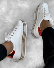 Load image into Gallery viewer, White bling sneaker